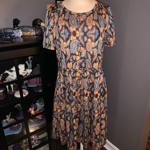 EUC Lularoe Amelia 2XL Paisley Dress
